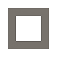 Ekinex Квадратная плата Fenix NTM, EK-SQS-FGL,  серия Surface,  окно 60х60,  цвет - Серый Лондон