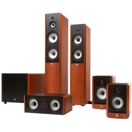 Комплект акустики Boston Acoustics A360 + A25 + A225C + ASW250 grain wood