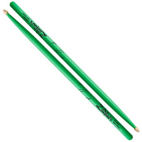 Барабанные палочки Zildjian Z5AACDGG 5A Acorn Neon Green