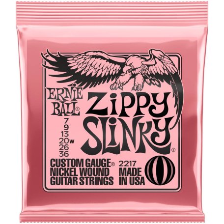 Струны для электрогитары Ernie Ball 2217 Nickel Wound Zippy Slinky