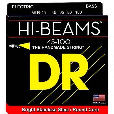 Струны для бас-гитары DR MLR-45 Hi-Beam Light 45-100 Medium