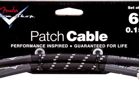 Комплект инструментальных кабелей FENDER 6 CABLE BLK 2 PACK