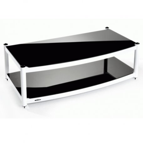 Подставка модульная Atacama Equinox 2 Shelf Base Module AV white/piano black (базовый модуль)