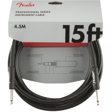 Инструментальный кабель FENDER 15 INST CABLE BLK