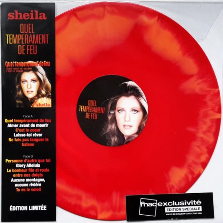 Виниловая пластинка WM SHEILA, QUEL TEMPERAMENT DE FEU (Limited Marbled Orange&Red Vinyl)