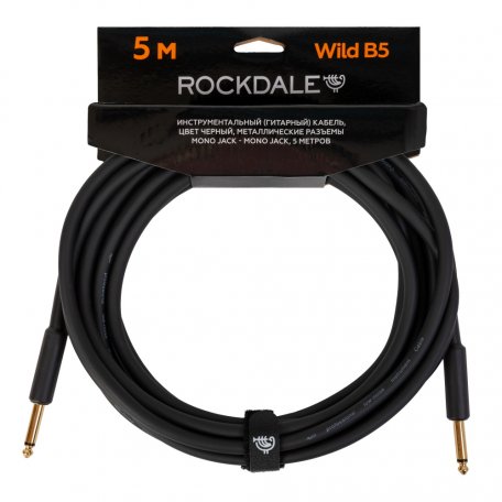 Инструментальный кабель ROCKDALE Wild B5 Black