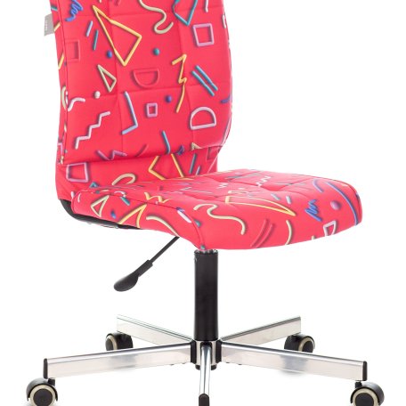 Кресло Бюрократ CH-330M/STICK-PINK (Office chair CH-330M crimson Sticks 05 cross metal хром)