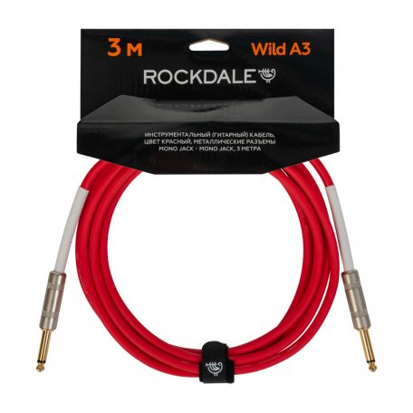 Инструментальный кабель ROCKDALE Wild A3 Red
