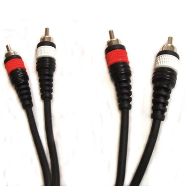 Межблочный кабель  Roxton DUL002/1M шнур RCA x 2 – RCA x 2