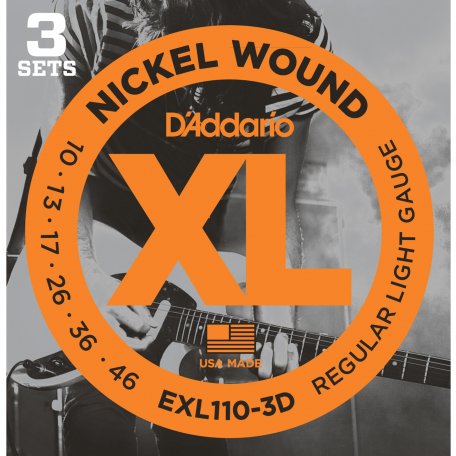Струны для электрогитары DAddario EXL-110-3D (3 компл.)