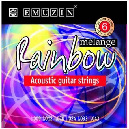 Струны для акустической гитары Emuzin 6А292 RAINBOW