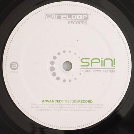 Виниловая пластинка Reloop Spin! Timecode Record black