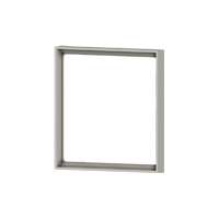 Ekinex Рамка квадратная пластиковая, EK-FOQ-GAG,  серия Form,  цвет - серый