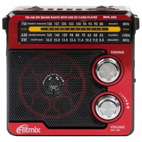 Радиоприемник Ritmix RPR-202 RED