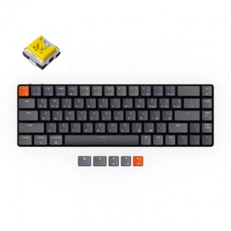Беспроводная механическая клавиатура Keychron K7, RGB, Banana Switch