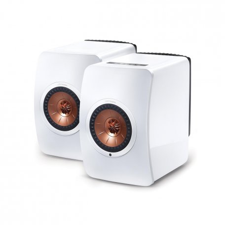 Полочная акустика KEF LS50 Wireless Gloss White/Copper