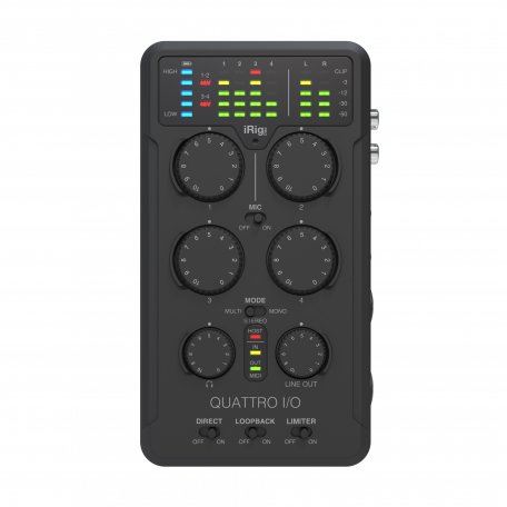 Аудио / MIDI-интерфейс для мобильных устройств IK Multimedia IRIG-Pro-QUATTRO-IN
