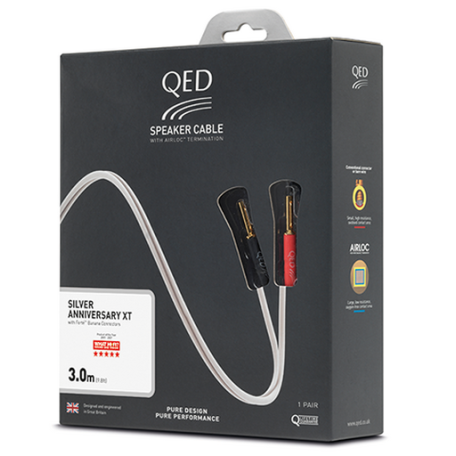 Акустический кабель QED SILVER ANN XT Pre-Terminated Speaker Cable 3.0m QE1432