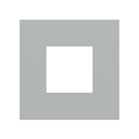 Ekinex Квадратная плата Fenix NTM, EK-SQP-FGE,  серия Surface,  окно 45х45,  цвет - Серый Эфес
