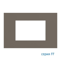 Ekinex Плата FF прямоугольная 68х45, EK-PRG-FGL,  материал - Fenix NTM,  цвет - Серый Лондон