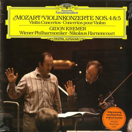 Виниловая пластинка Gidon Kremer, Wiener Philharmoniker, Nikolaus Harnoncourt, Mozart: Violin Concertos No. 4 & 5
