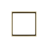 Ekinex Рамка квадратная металлическая, EK-FOQ-GBB,  серия Form,  отделка - латунь