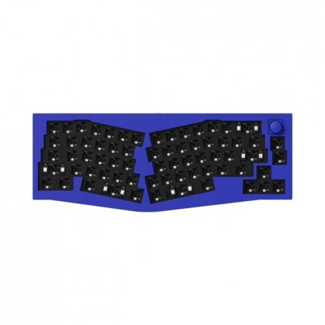 Механическая клавиатура Keychron QMK Keychron Q8 Alice-ANSI Knob, (68 кл.), RGB, Hot-Swap, Алюм.корпус, Barebone, синий