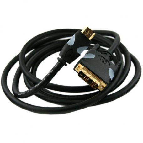 Межблочный кабель OneTech HDMI Plug-DVI(18+1) Plug 3,0m