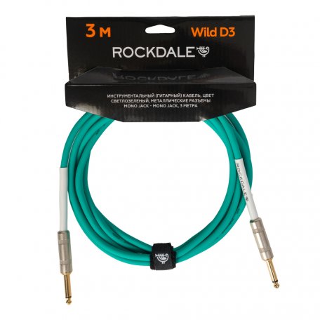 Инструментальный кабель ROCKDALE Wild D3 Light Green