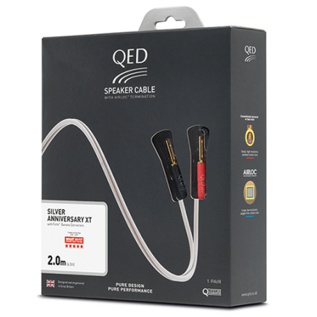 Акустический кабель QED SILVER ANN XT Pre-Terminated Speaker Cable 2.0m QE1430