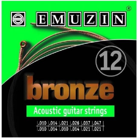Cтруны для двенадцатиструнной гитары Emuzin 12А183 Bronze