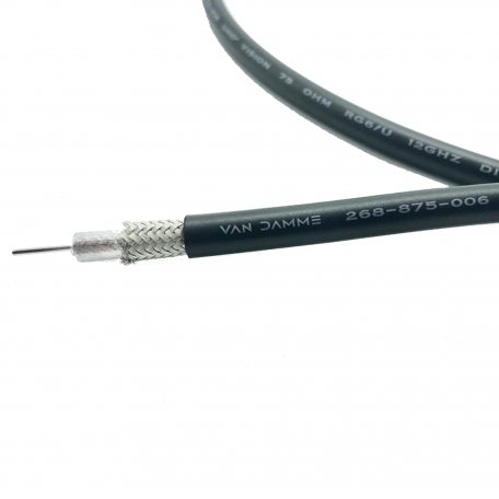 Коаксиальный кабель Van Damme Van Damme 75ohm Enhanced Performance UHD Vision 12Ghz RG6 (268-875-006)