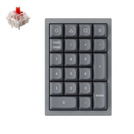 Механическая клавиатура Keychron QMK Q0, Gateron G Pro Red Switch, Hot Swap, Grey