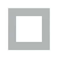 Ekinex Квадратная плата Fenix NTM, EK-SQS-FGE,  серия Surface,  окно 60х60,  цвет - Серый Эфес