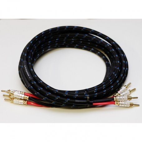 Акустический кабель DH Labs Q-10 Signature speaker cable bi-amp(4x4), locking banana 2,5m