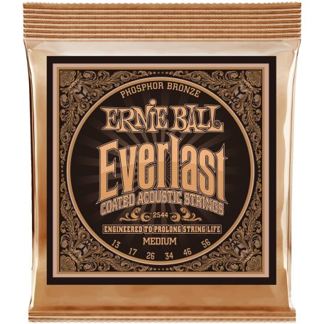 Струны для акустической гитары Ernie Ball 2544 Everlast Phosphor Bronze Medium 13-17-26-34-46-56
