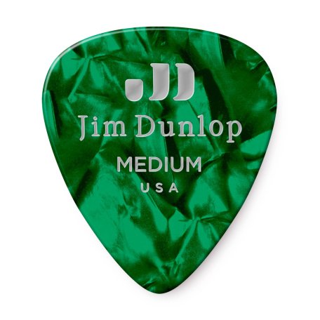 Медиаторы Dunlop 483P12MD Celluloid Green Pearloid Medium (12 шт)