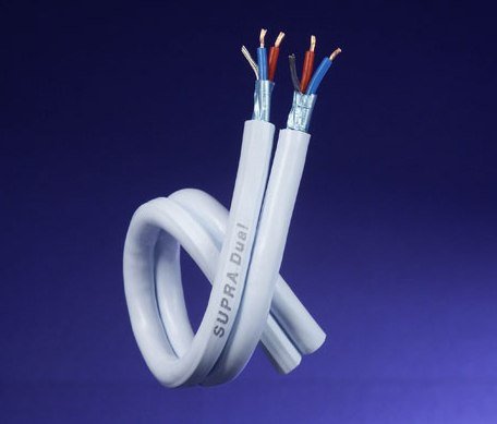 Supra A/V interconect Dual Cable 1m (Spool)