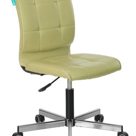 Кресло Бюрократ CH-330M/GREEN (Office chair CH-330M green Best 79 eco.leather cross metal хром)