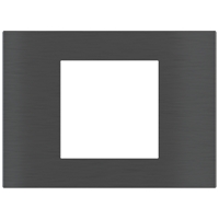 Ekinex Прямоугольная металлическая плата, EK-SRS-GBU,  серия Surface,  окно 60х60,  отделка - матовый карбон