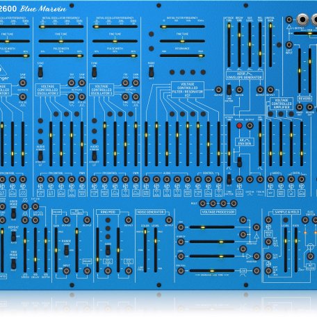 Аналоговый полумодульный синтезатор Behringer 2600 BLUE MARVIN