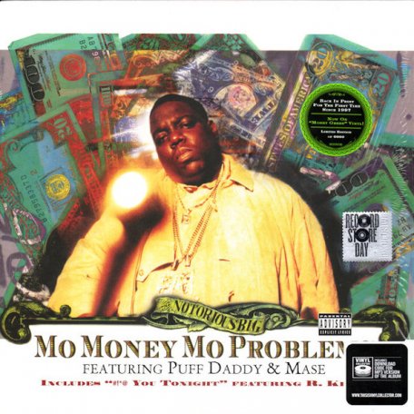 Виниловая пластинка The Notorious B.I.G. MO MONEY, MO PROBLEMS (RSD 2016/ Money green vinyl)