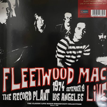 Виниловая пластинка FLEETWOOD MAC - LIVE AT THE RECORD PLANT 1974 (RED VINYL) (LP)