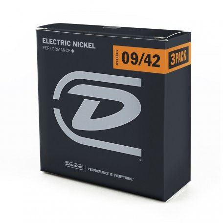 Струны для гитары Dunlop 3PDEN0942 Electric Nickel Performance+
