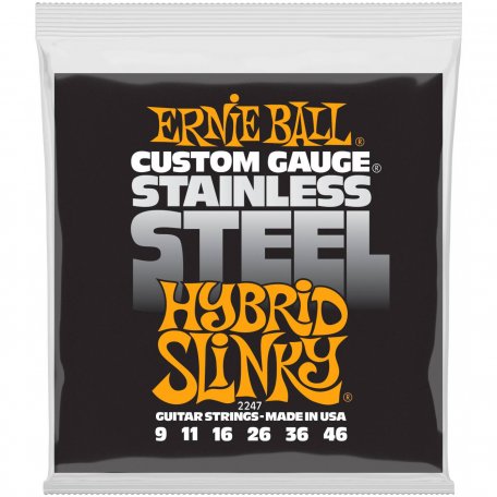 Струны для электрогитары Ernie Ball 2247 Stainless Steel Hybrid Slinky
