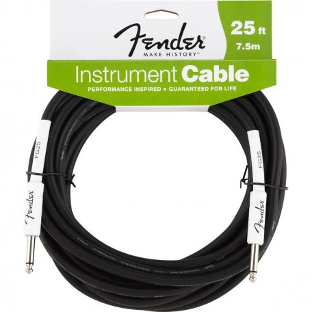 Инструментальный кабель FENDER 25 INST CBL BLK