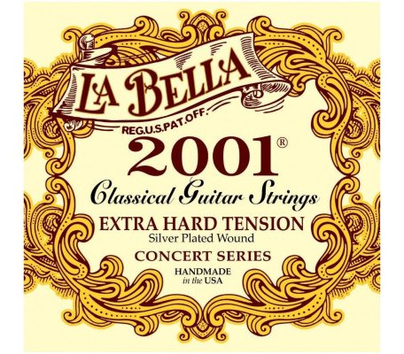 Струны для классической гитары La Bella 2001 Extra Hard