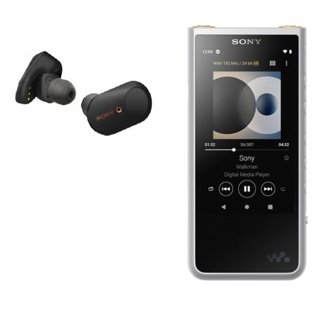 Комплект персонального аудио Sony Walkman NW-ZX507 silver + WF-1000XM3 black