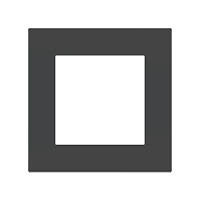 Ekinex Квадратная плата Fenix NTM, EK-SQS-FGB,  серия Surface,  окно 60х60,  цвет - Серый Бромо