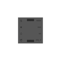 Ekinex Накладка мультисенсора, EK-T1Q-FGB-ET2,  материал - Fenix NTM,  цвет - Серый Бромо